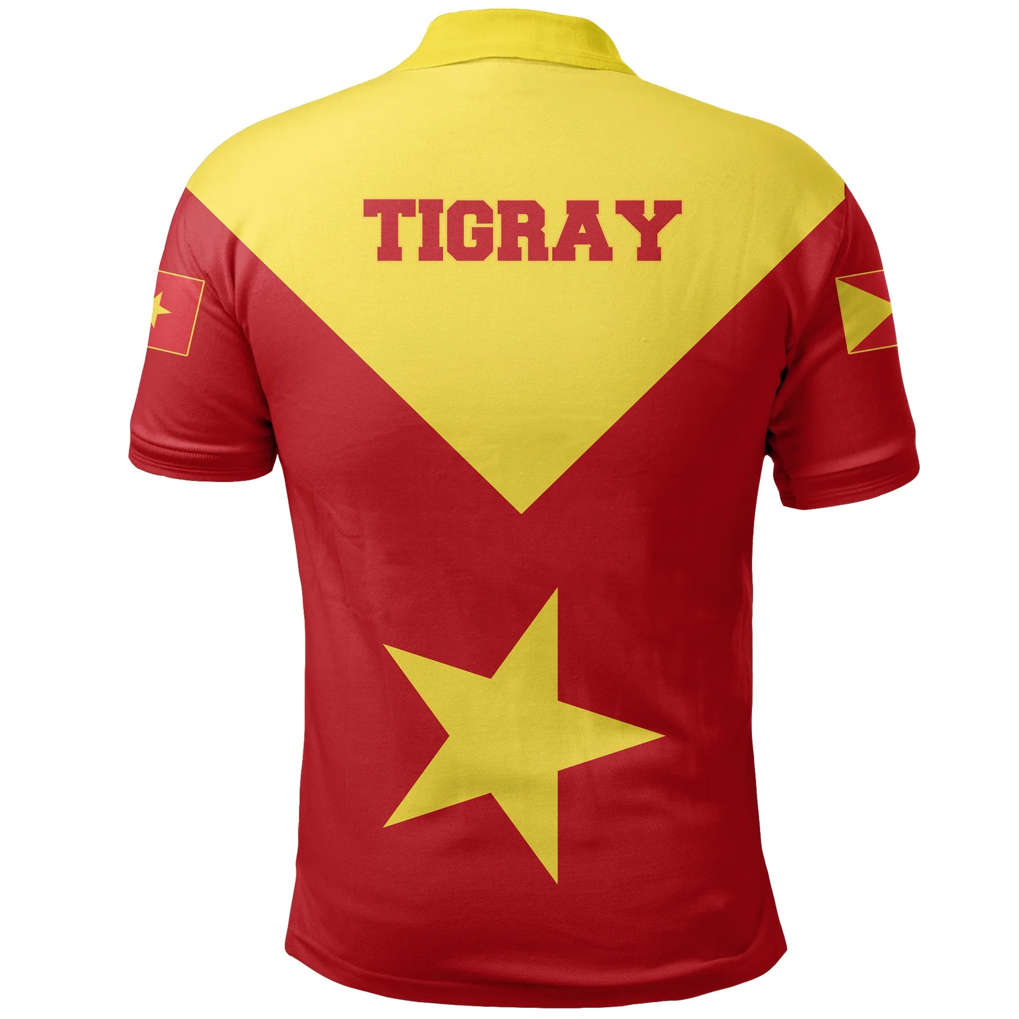 Tigray Flag Proud Red Polo Shirt