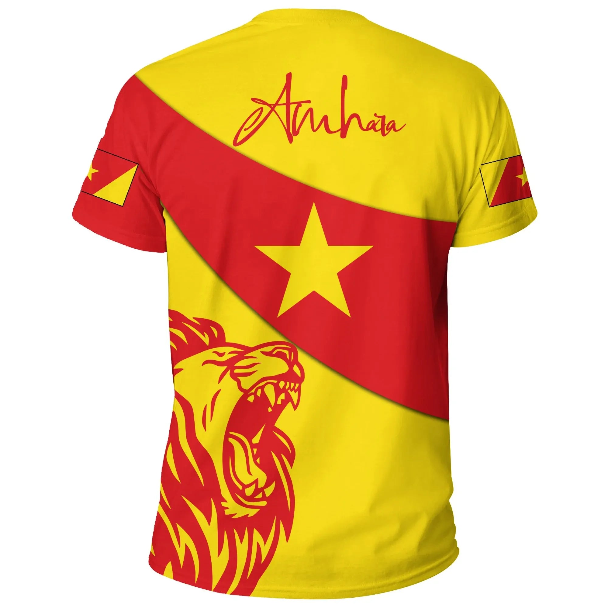 Amhara Flag Lion T-shirt