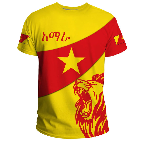 Amhara Flag Lion T-shirt