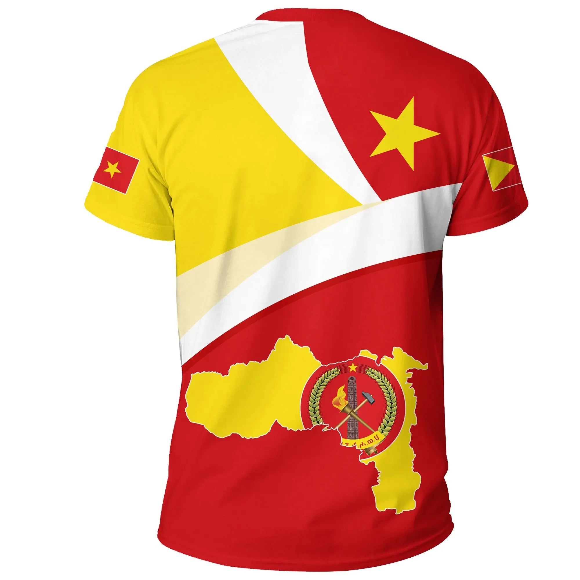 Tigray Flag Maps Red T-shirt