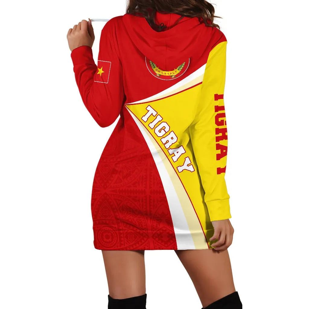 Personalized Tigray Flag Strong Tattoo Africa Hoodie Dress