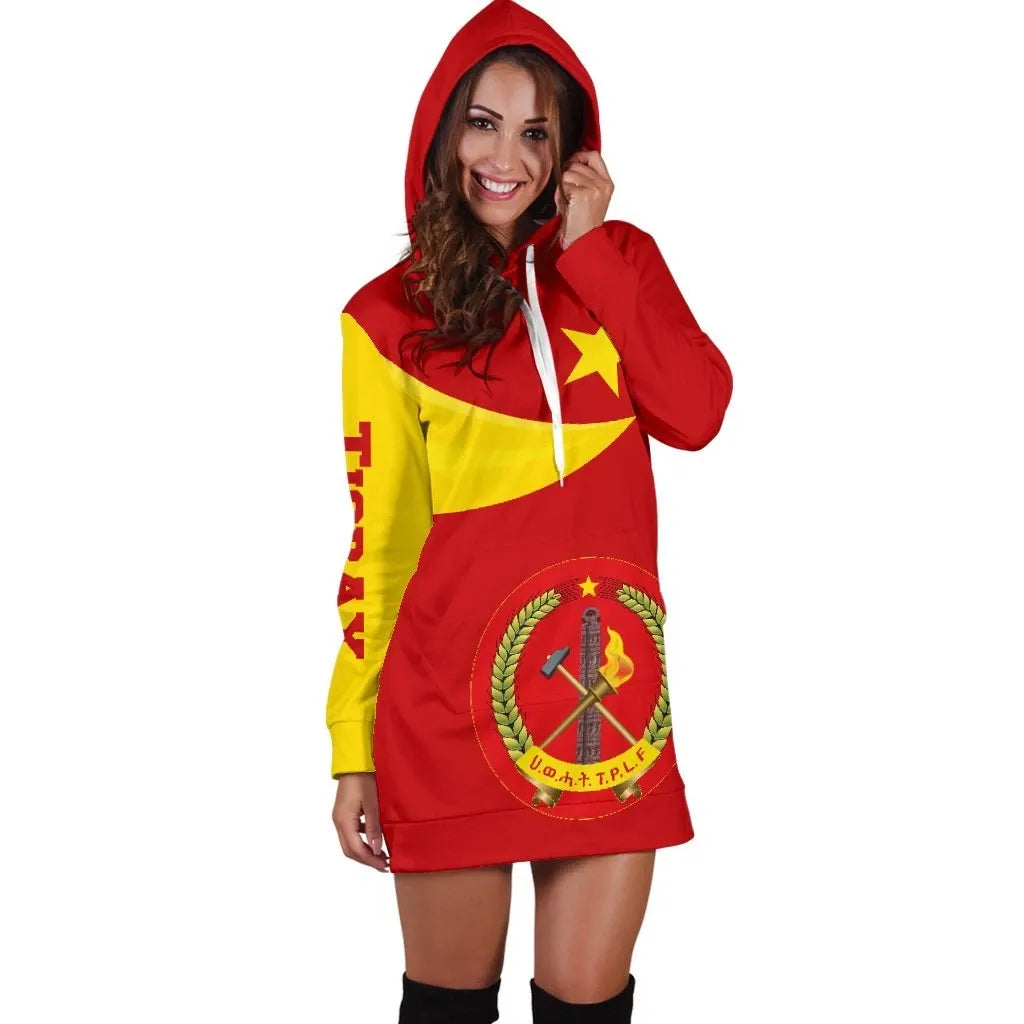 Tigray Coat Of Arms Flag Lion Ver 06 Hoodie Dress