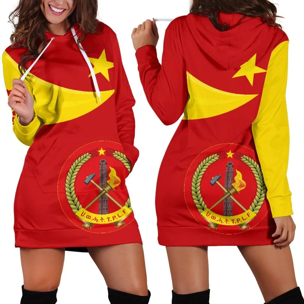 Tigray Coat Of Arms Flag Lion Ver 06 Hoodie Dress