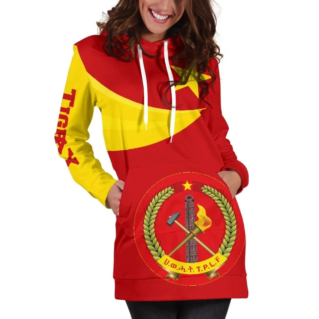 Tigray Coat Of Arms Flag Lion Ver 06 Hoodie Dress