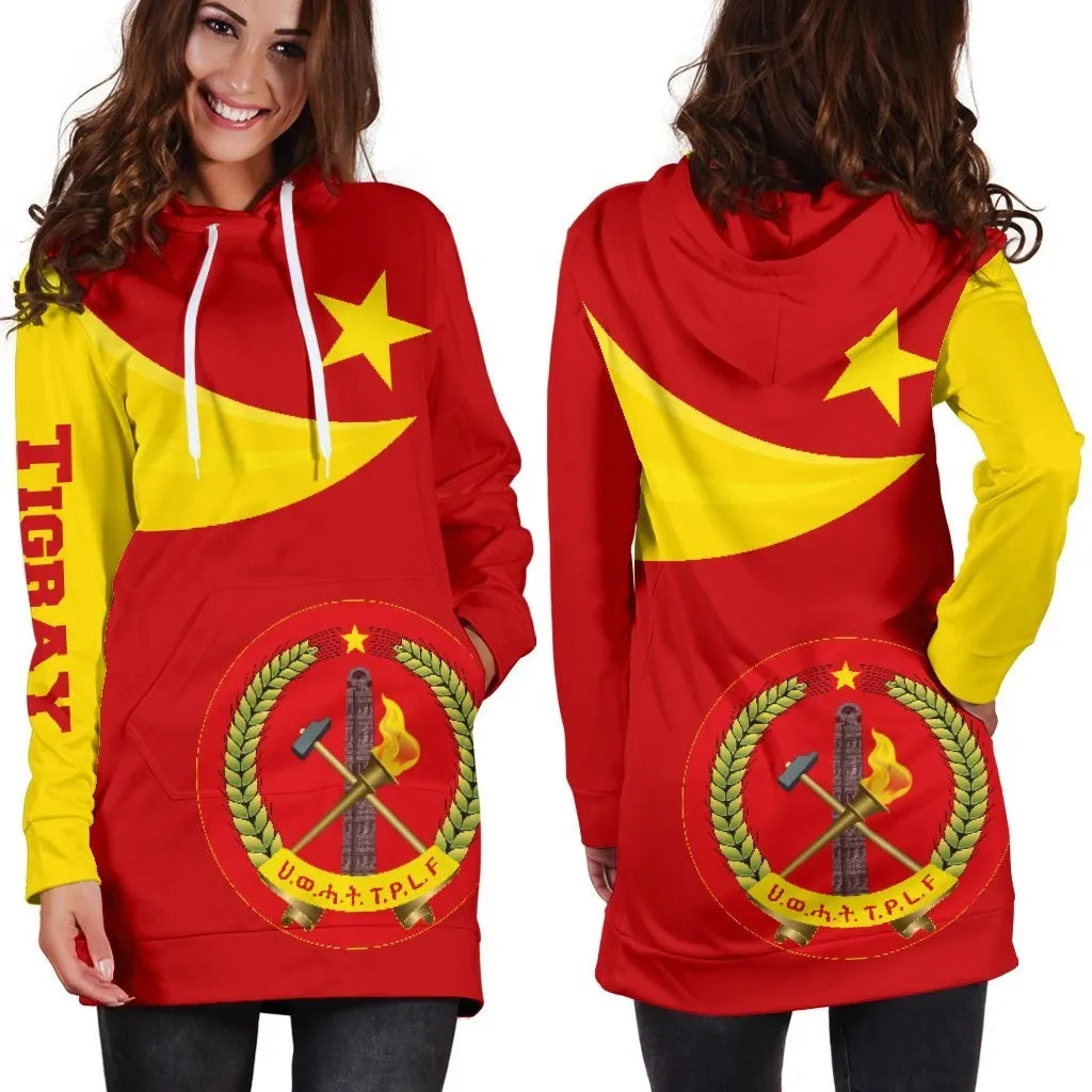 Tigray Coat Of Arms Flag Lion Ver 06 Hoodie Dress