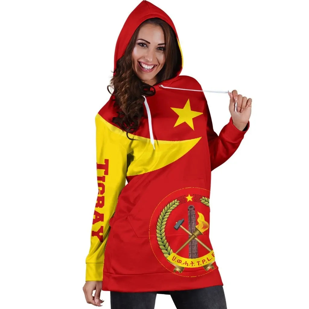 Tigray Coat Of Arms Flag Lion Ver 06 Hoodie Dress