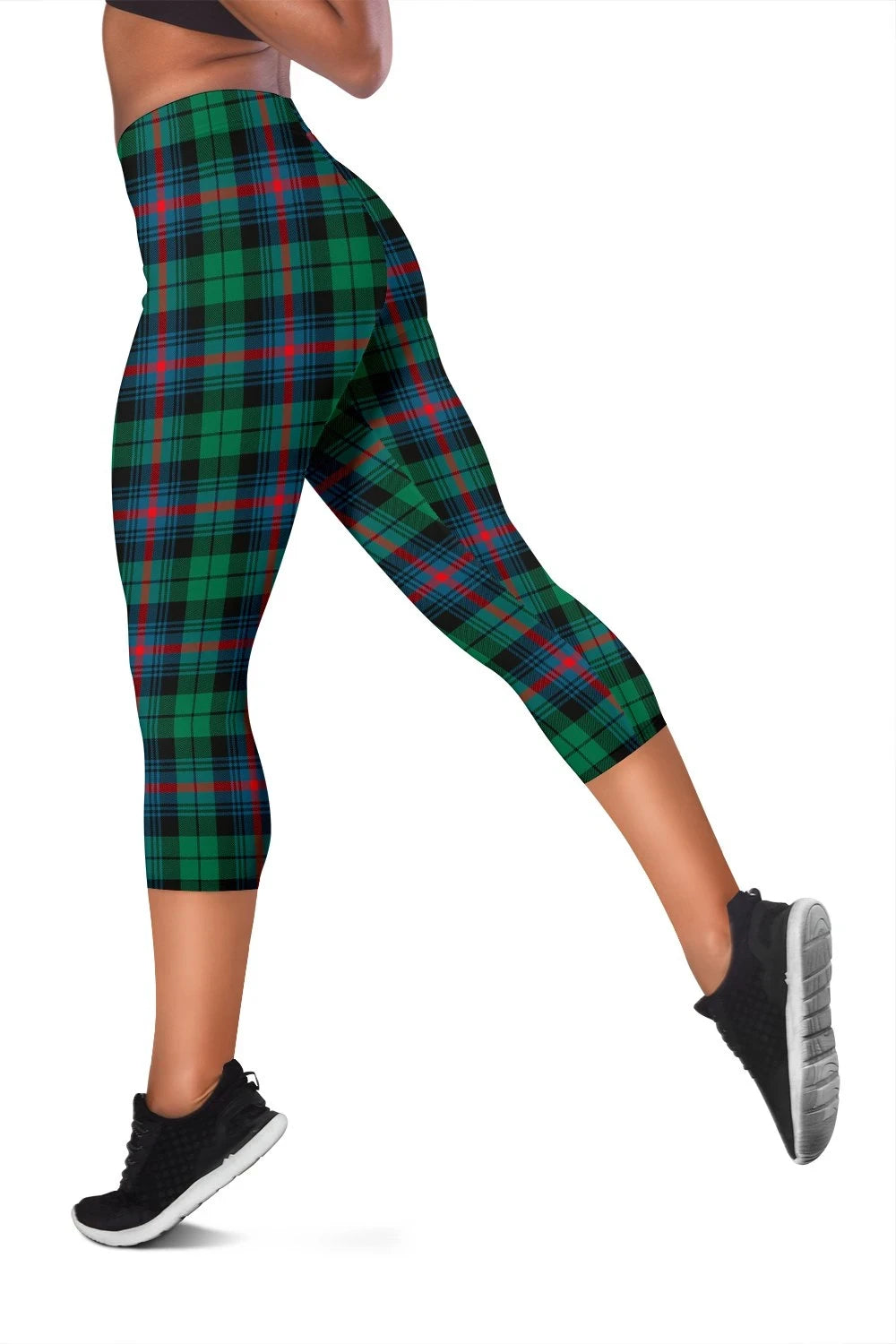 Urquhart Broad Red Ancient Tartan Capris Leggings