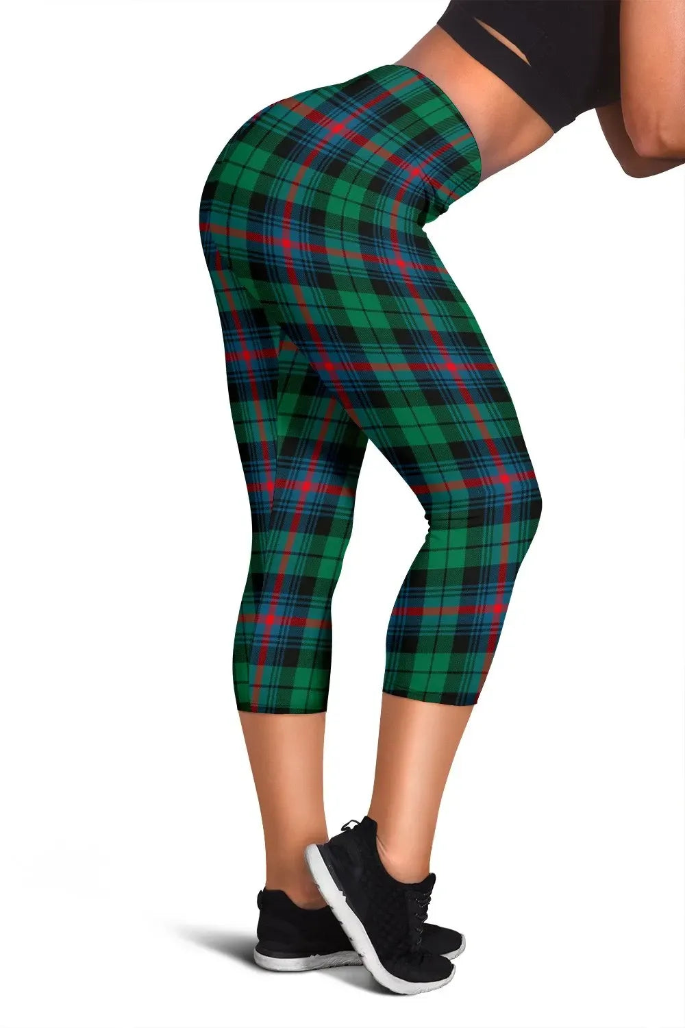 Urquhart Broad Red Ancient Tartan Capris Leggings