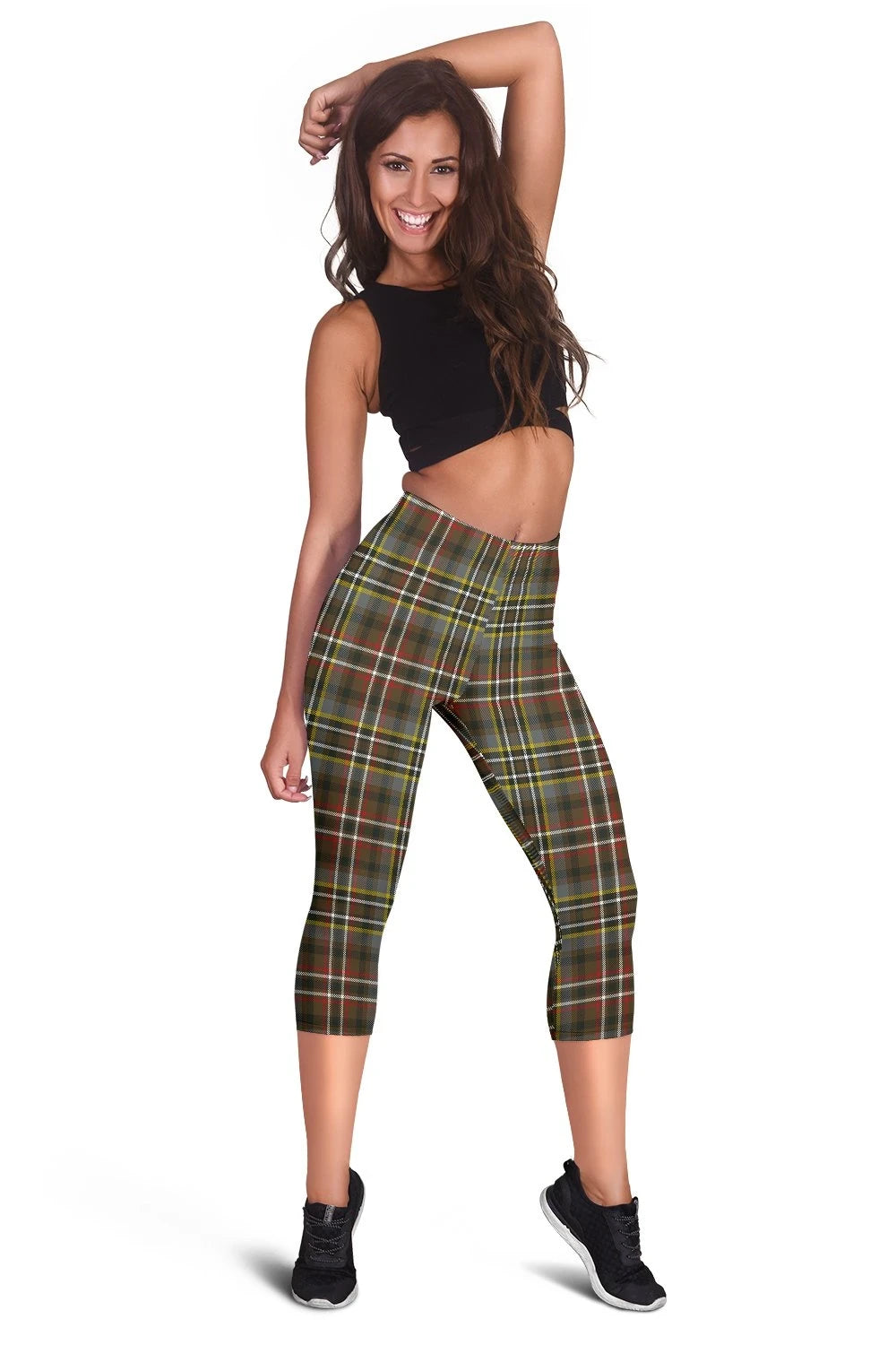 Scott Green Weathered Tartan Capris Leggings