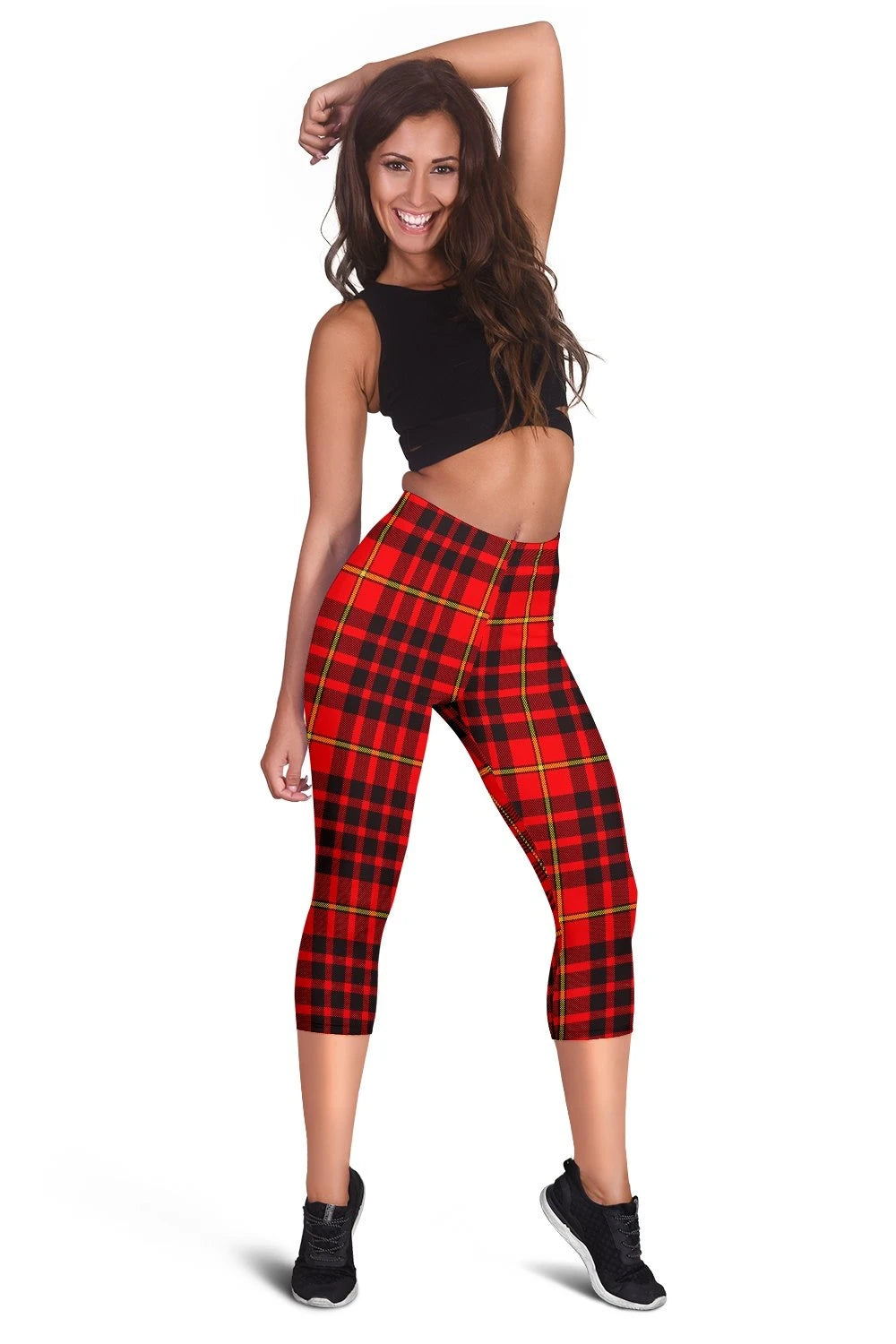 Macian Tartan Capris Leggings