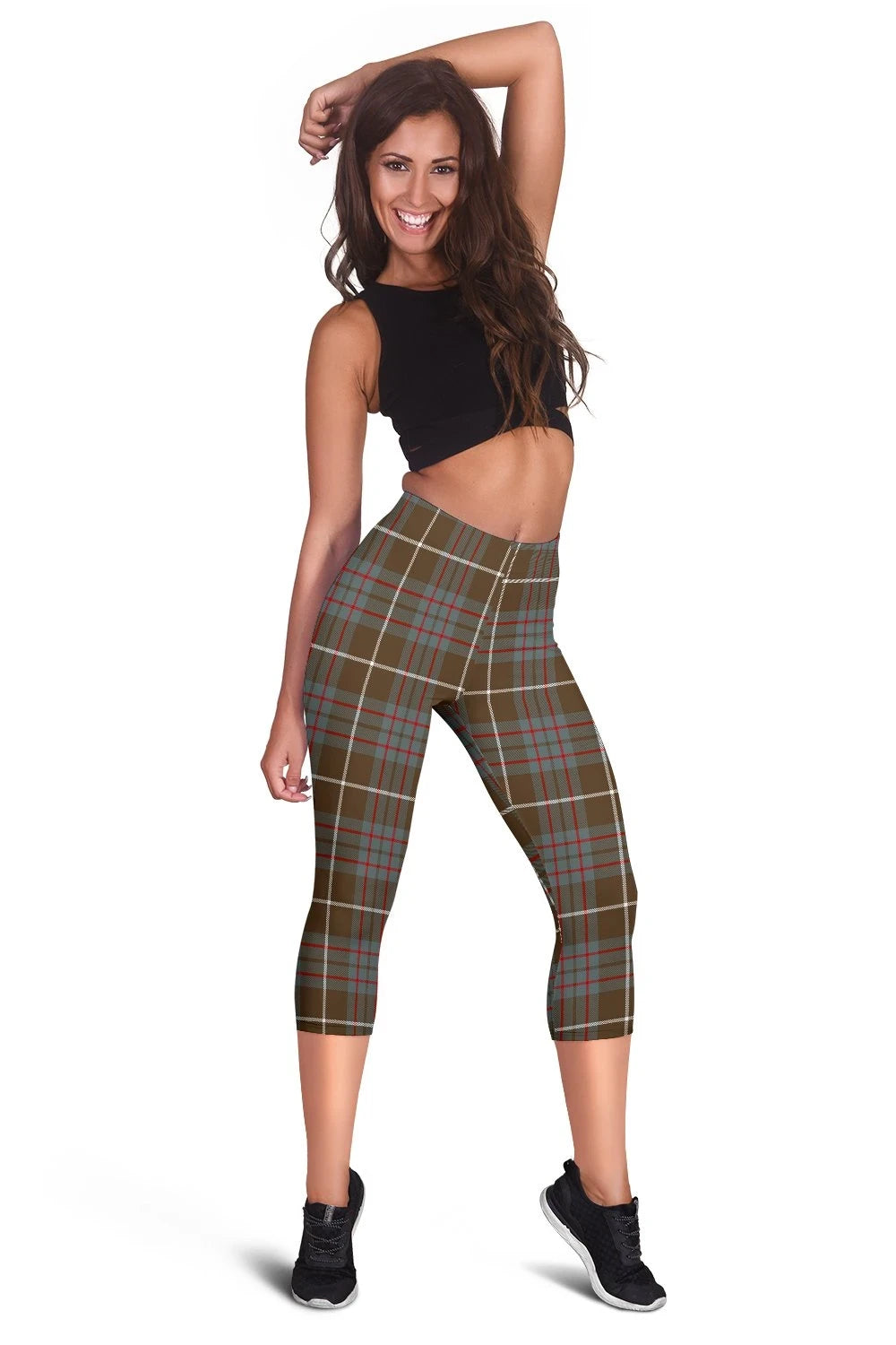 Macintyre Hunting Weathered Tartan Capris Leggings