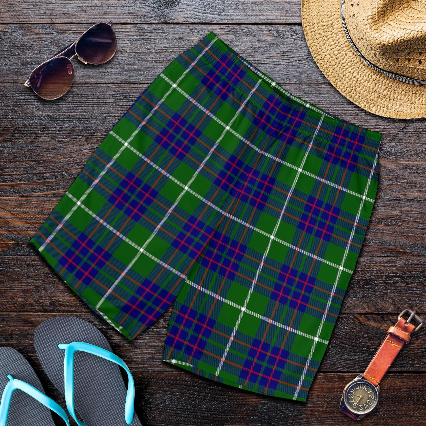 MacIntyre Hunting Modern Tartan Plaid Men Short