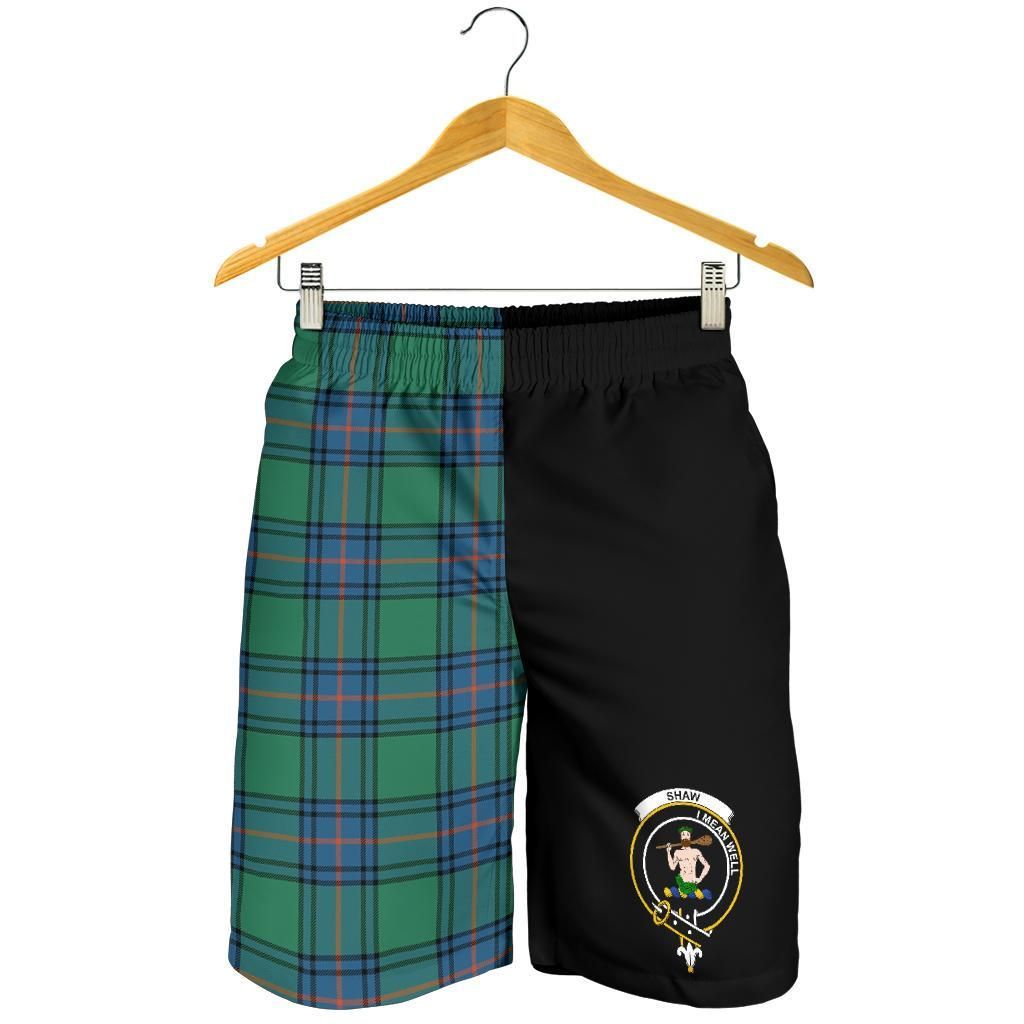 Shaw of Sauchie Tartan Men Short Half Of Me Style