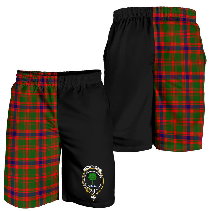 Kinninmont Tartan Men Short Half Of Me Style