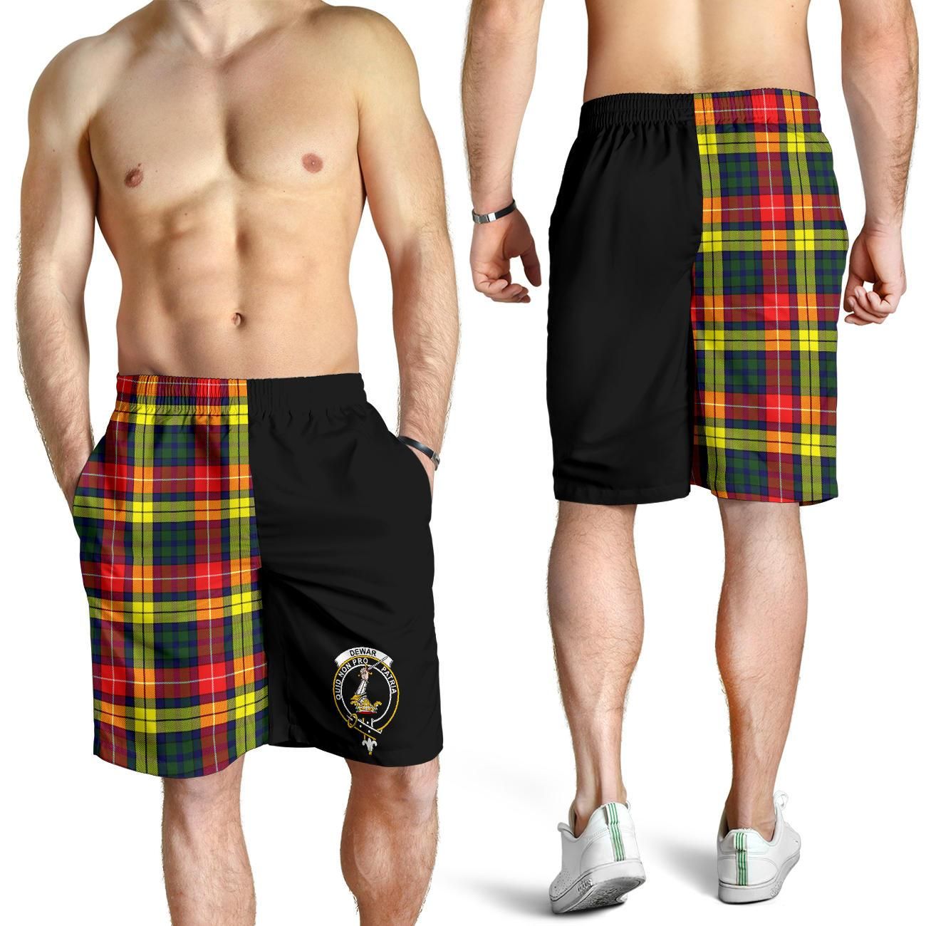 Dewar Tartan Men Short Half Of Me Style