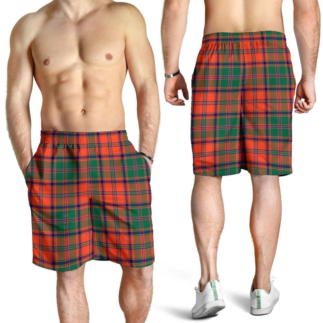 Stewart of Appin Ancient Tartan Plaid Men Short