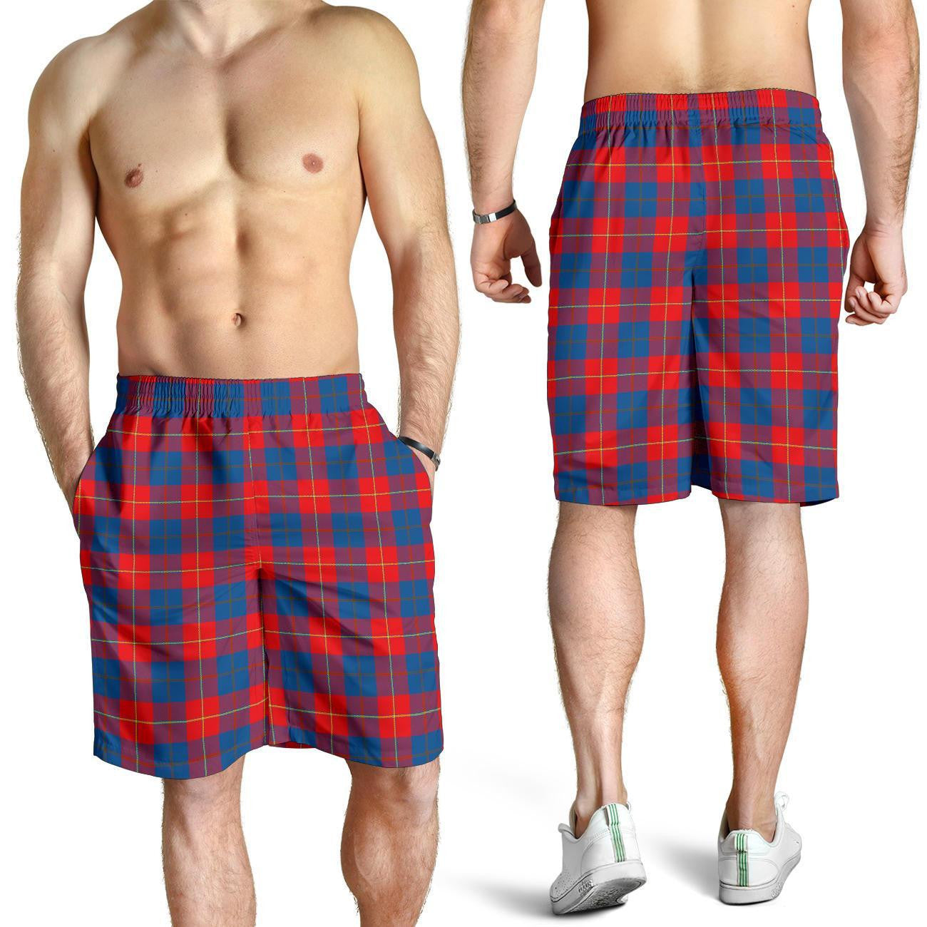 Galloway Red Tartan Plaid Men Short