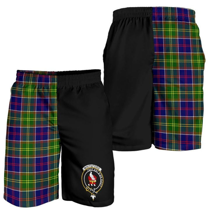 Whiteford Tartan Men Short Half Of Me Style