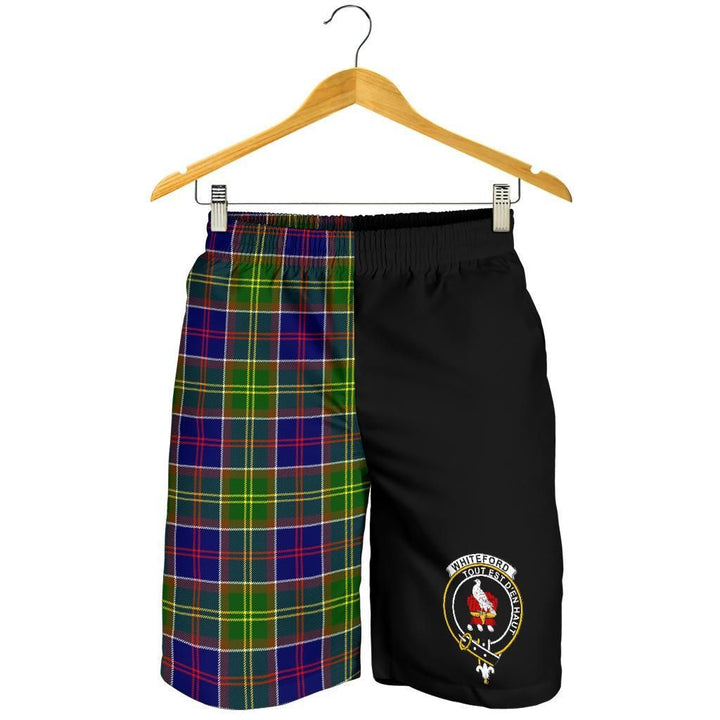 Whiteford Tartan Men Short Half Of Me Style