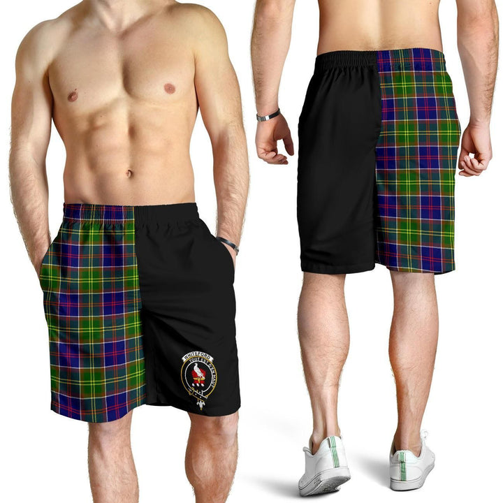 Whiteford Tartan Men Short Half Of Me Style