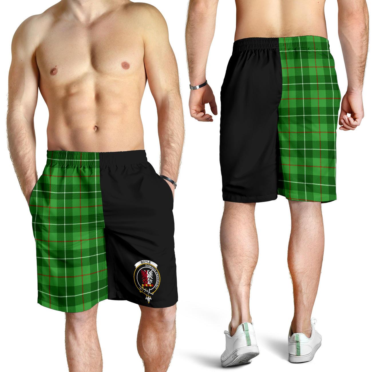 Boyle Tartan Men Short Half Of Me Style