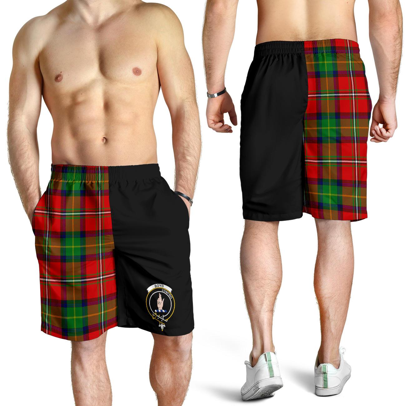 Boyd Tartan Men Short Half Of Me Style