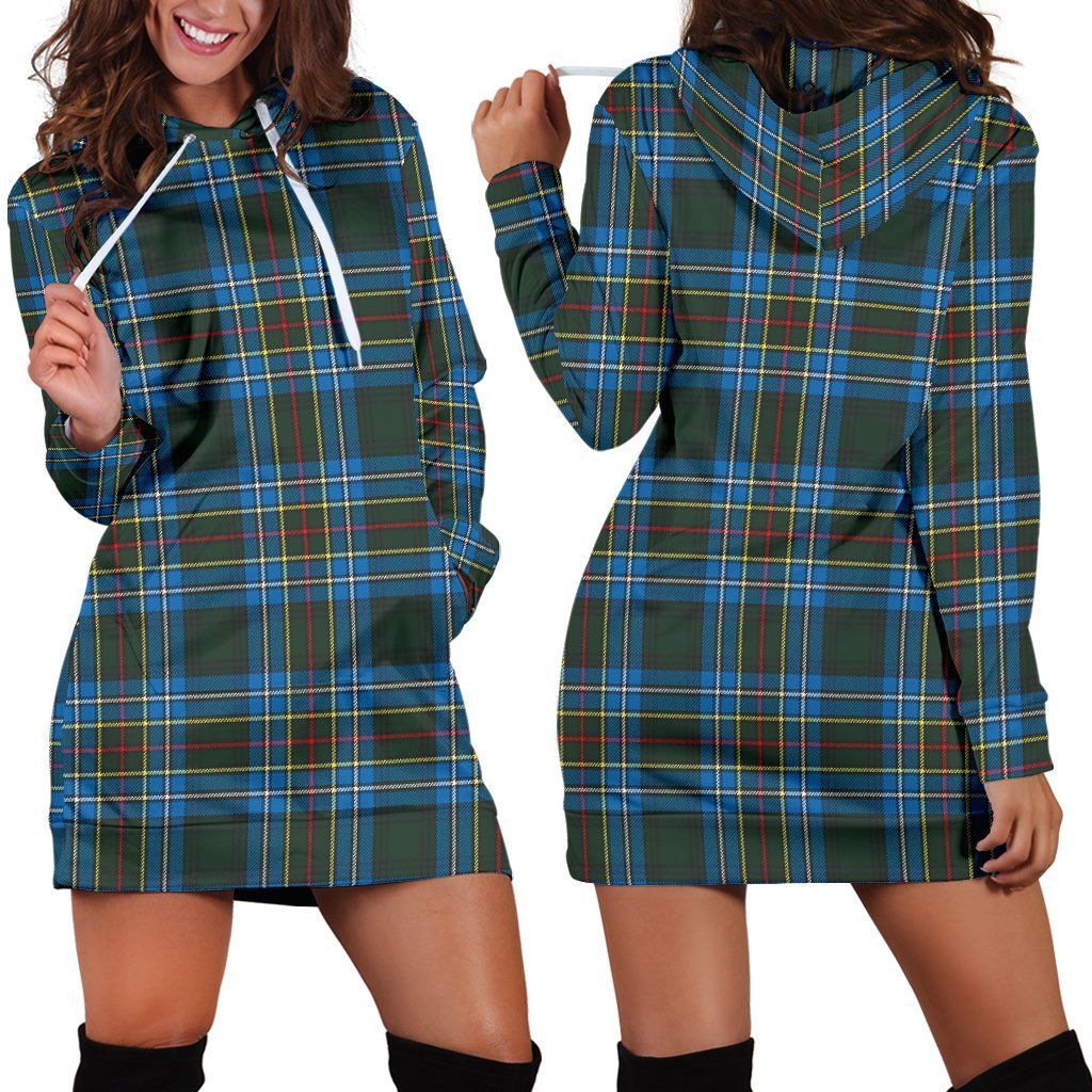 Cockburn Modern Tartan Plaid Hoodie Dress