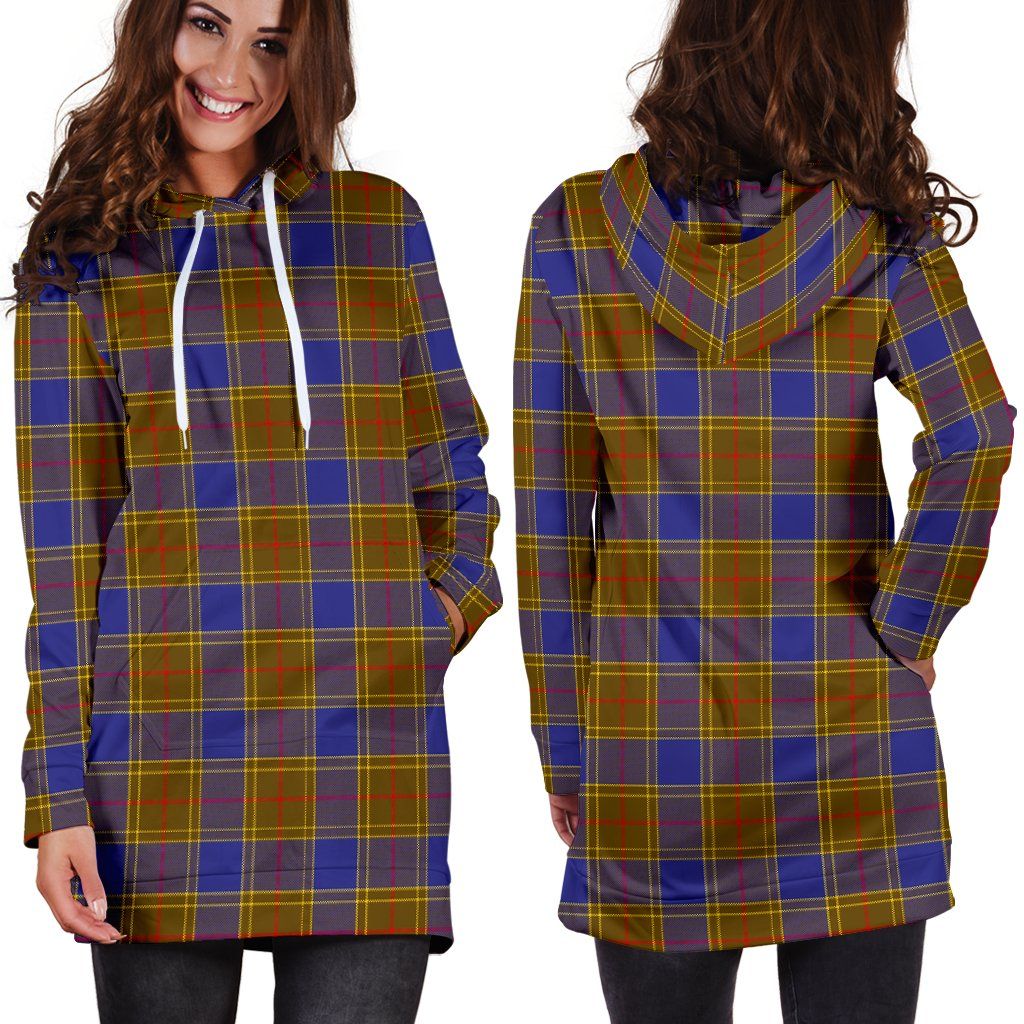 Balfour Modern Tartan Plaid Hoodie Dress