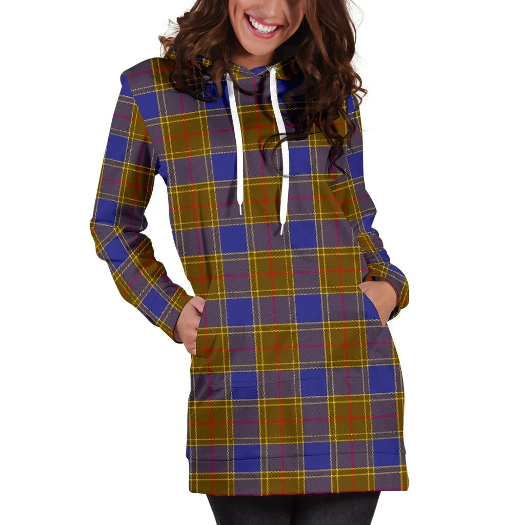 Balfour Modern Tartan Plaid Hoodie Dress