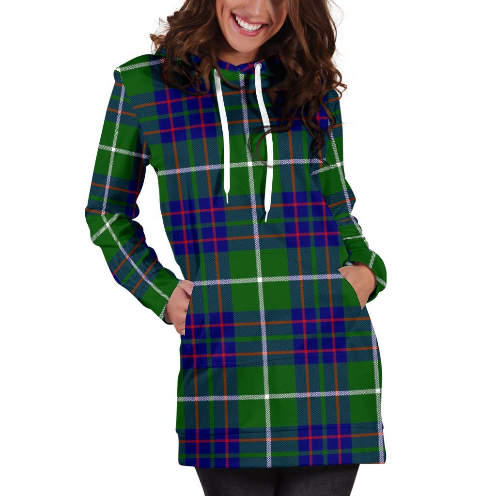 MacIntyre Hunting Modern Tartan Plaid Hoodie Dress