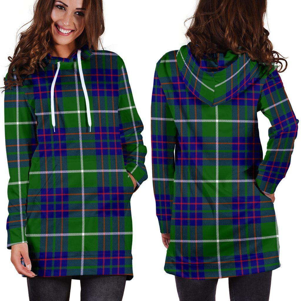 MacIntyre Hunting Modern Tartan Plaid Hoodie Dress