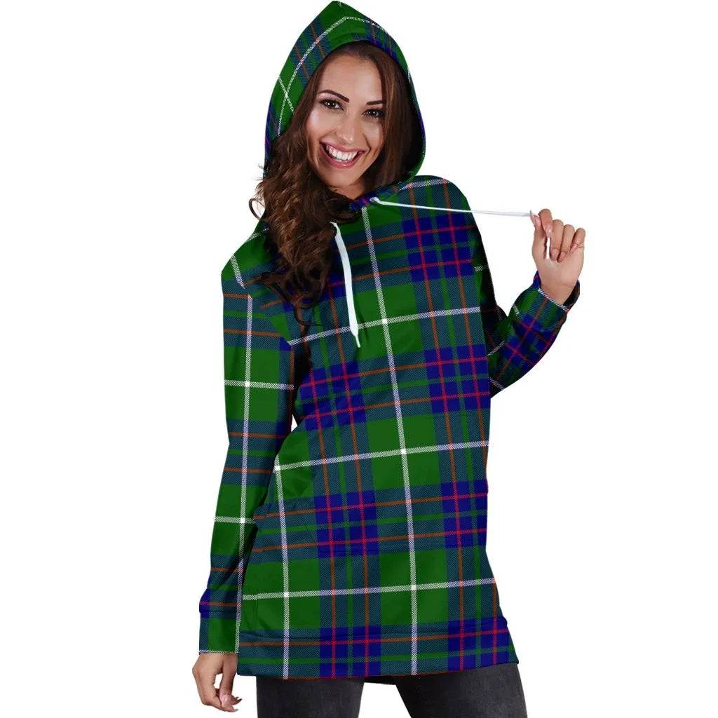 MacIntyre Hunting Modern Tartan Plaid Hoodie Dress