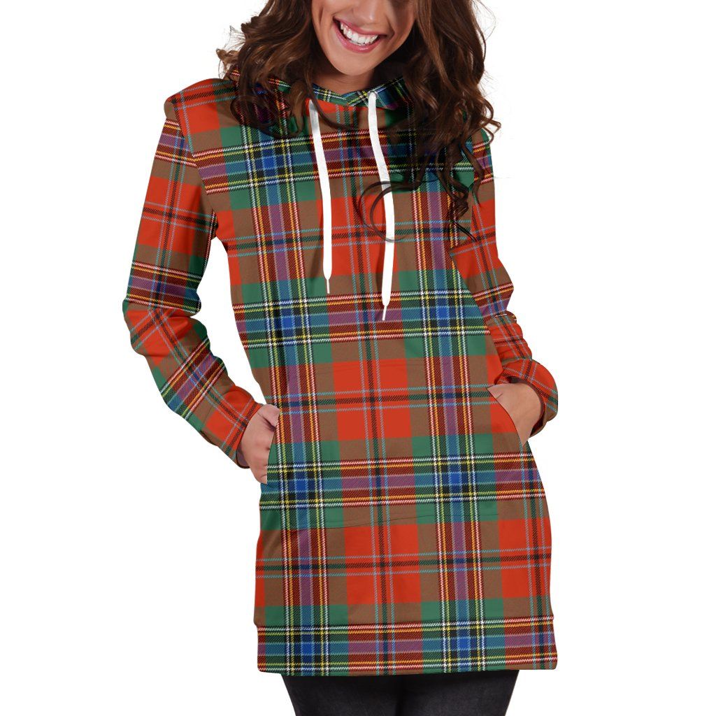 MacLean of Duart Ancient Tartan Plaid Hoodie Dress