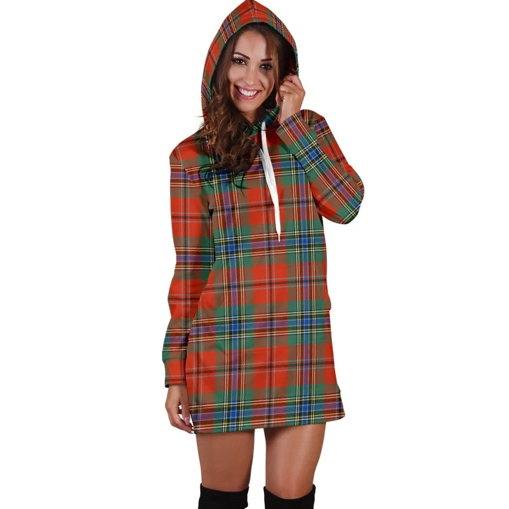 MacLean of Duart Ancient Tartan Plaid Hoodie Dress