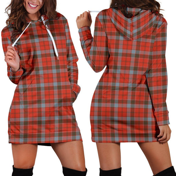 Robertson Weathered Tartan Plaid Hoodie Dress