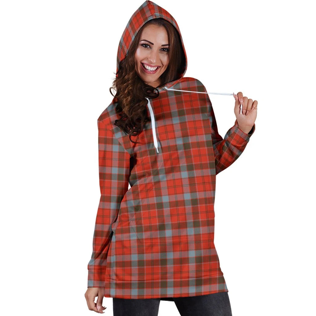 Robertson Weathered Tartan Plaid Hoodie Dress