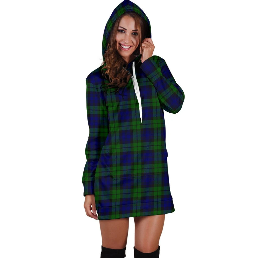 Campbell Modern Tartan Plaid Hoodie Dress