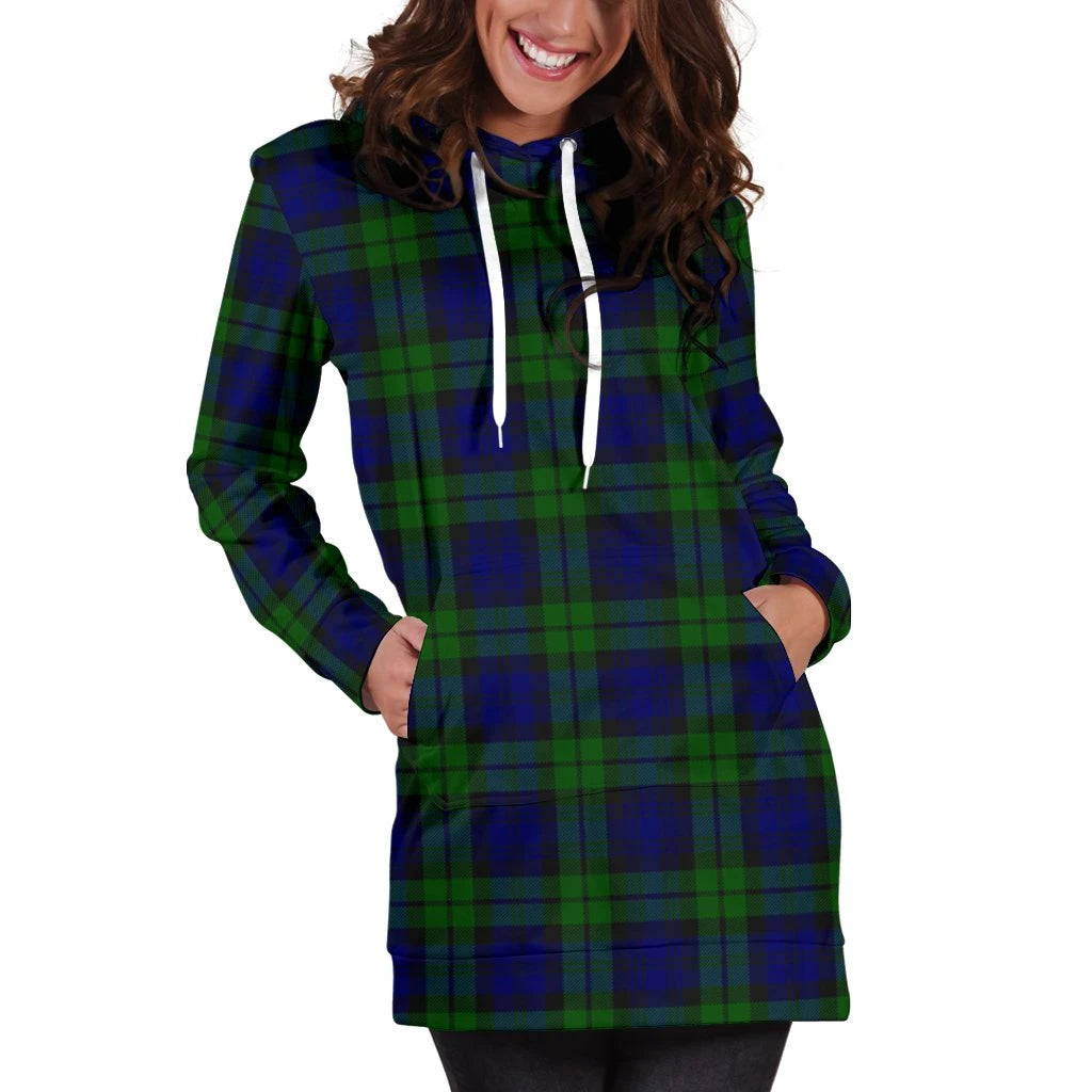 Campbell Modern Tartan Plaid Hoodie Dress