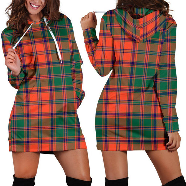 Stewart of Appin Ancient Tartan Plaid Hoodie Dress