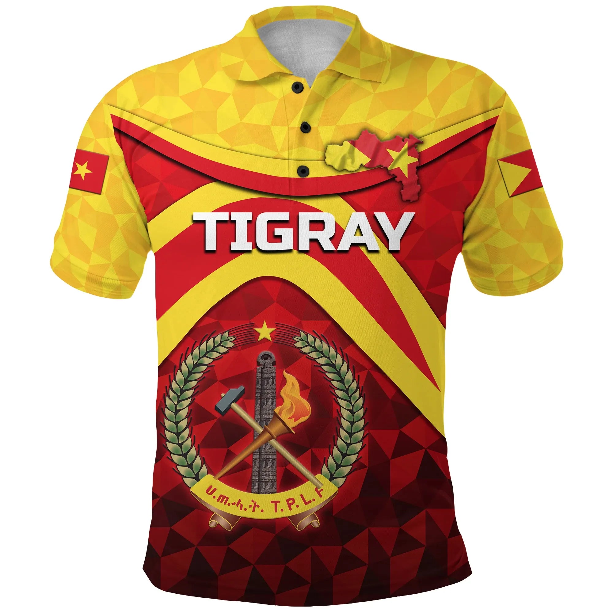 Tigray Vibes Version Coat Of Arms Polo Shirt