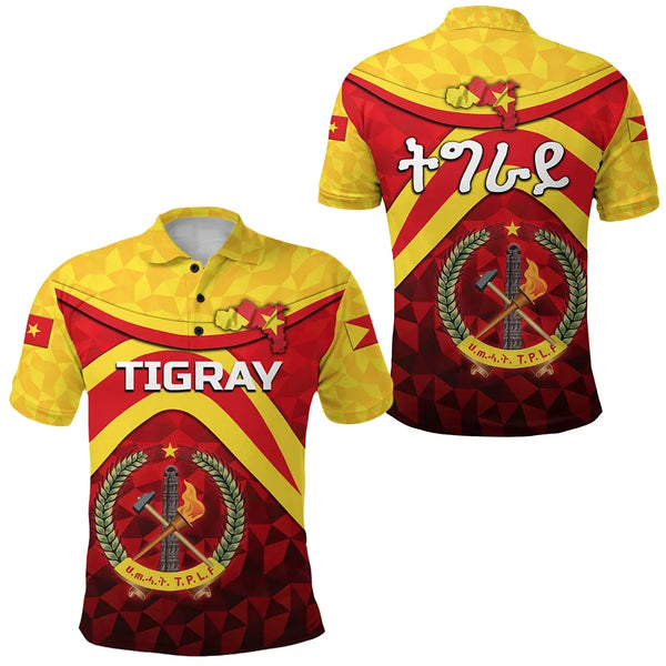 Tigray Vibes Version Coat Of Arms Polo Shirt