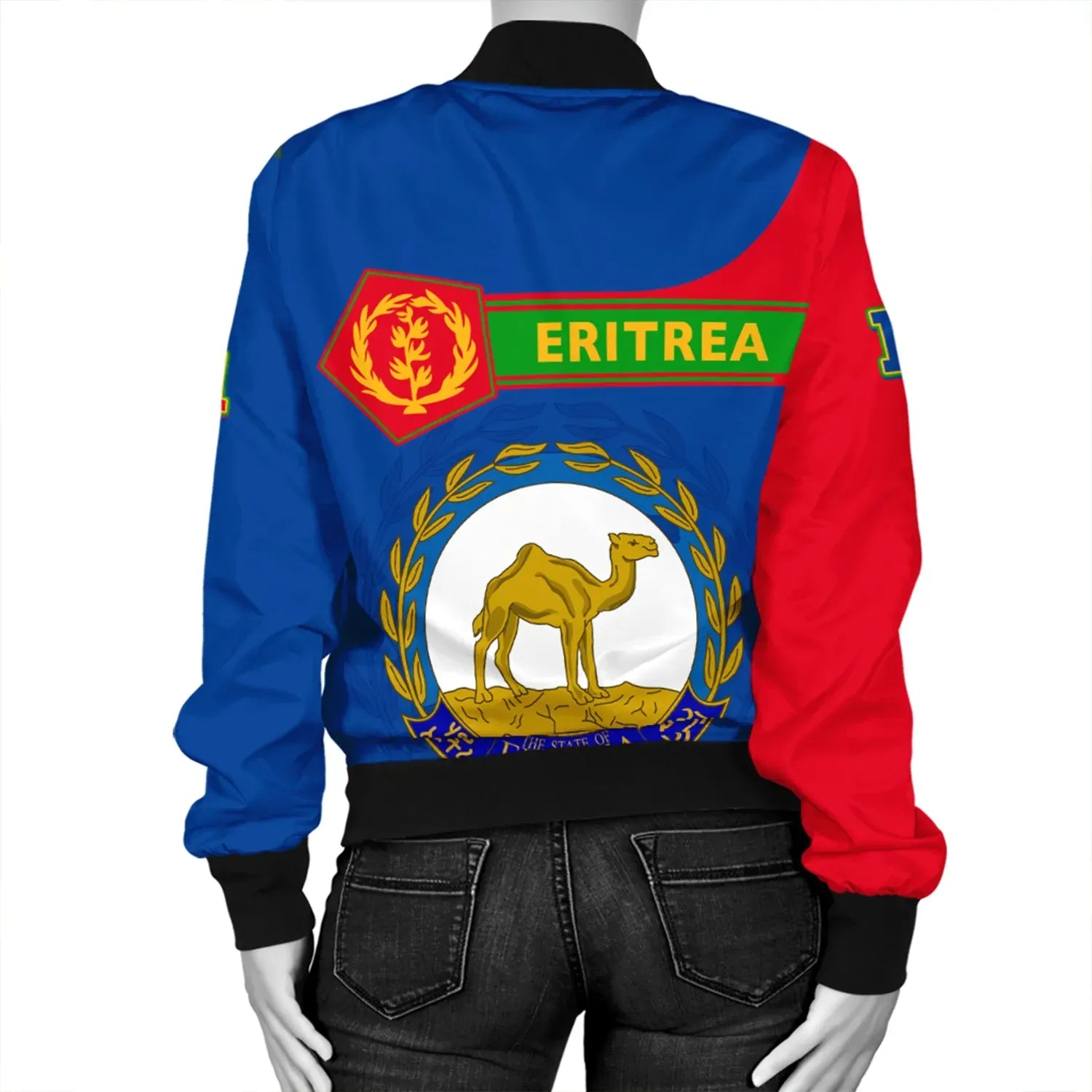 Custom Eritrea Bomber Jacket Pentagon Style