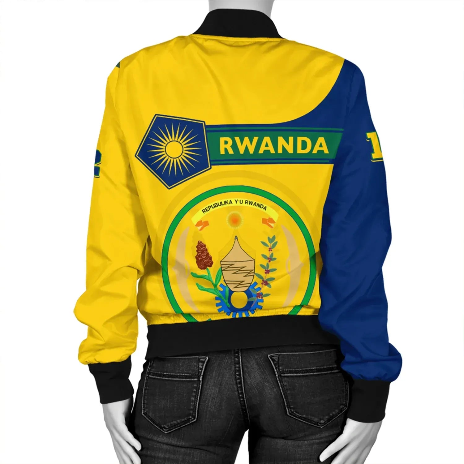 Custom Rwanda Bomber Jacket Pentagon Style