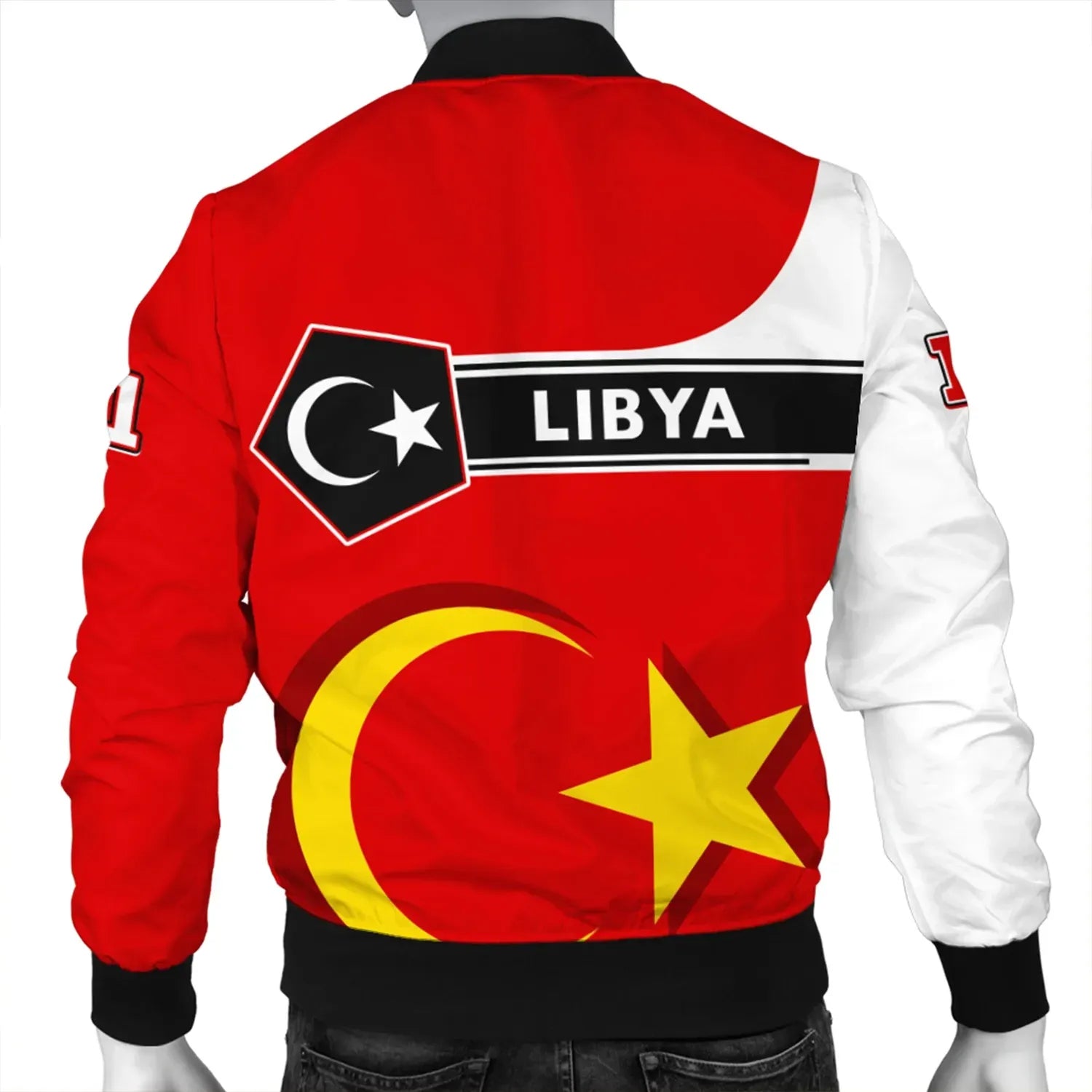 Custom Libya Bomber Jacket Pentagon Style