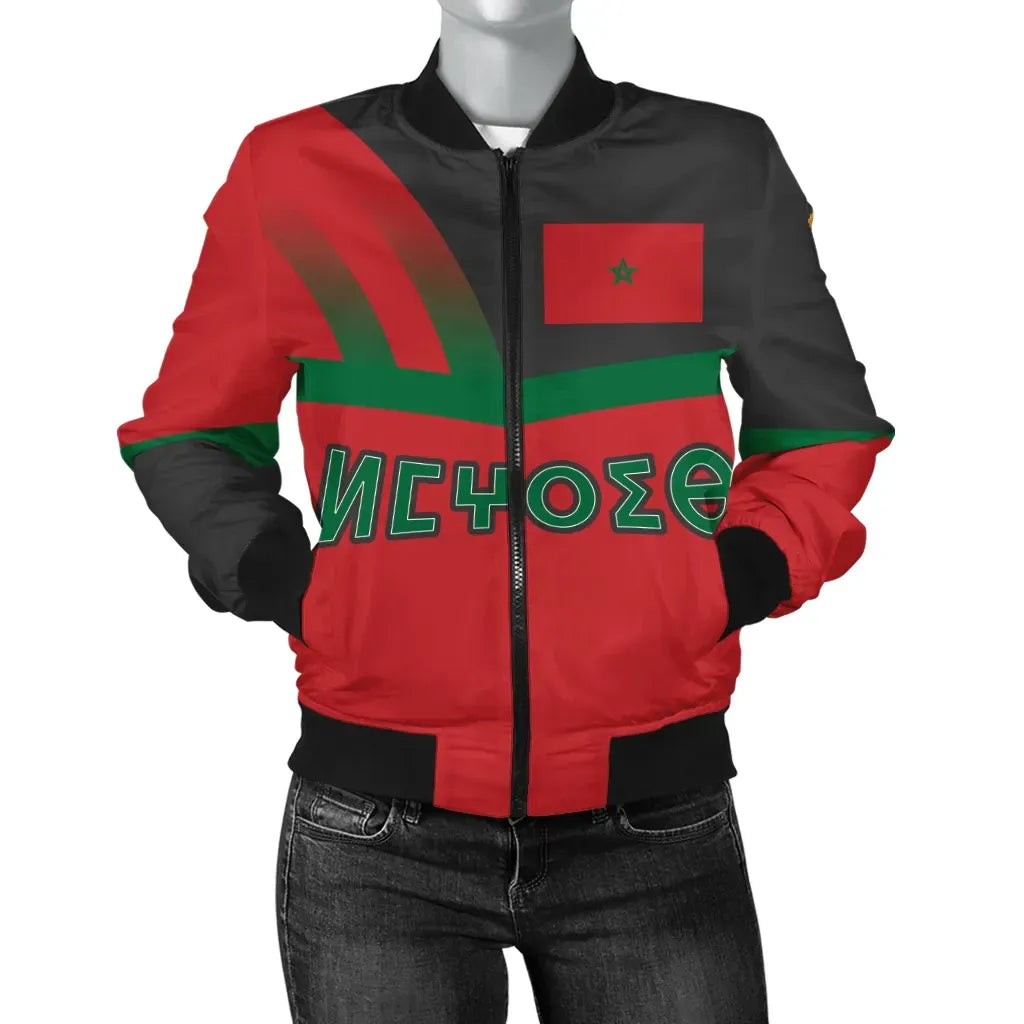 Morocco Pride Bomber Jacket - Prime Style