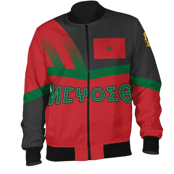 Morocco Pride Bomber Jacket - Prime Style