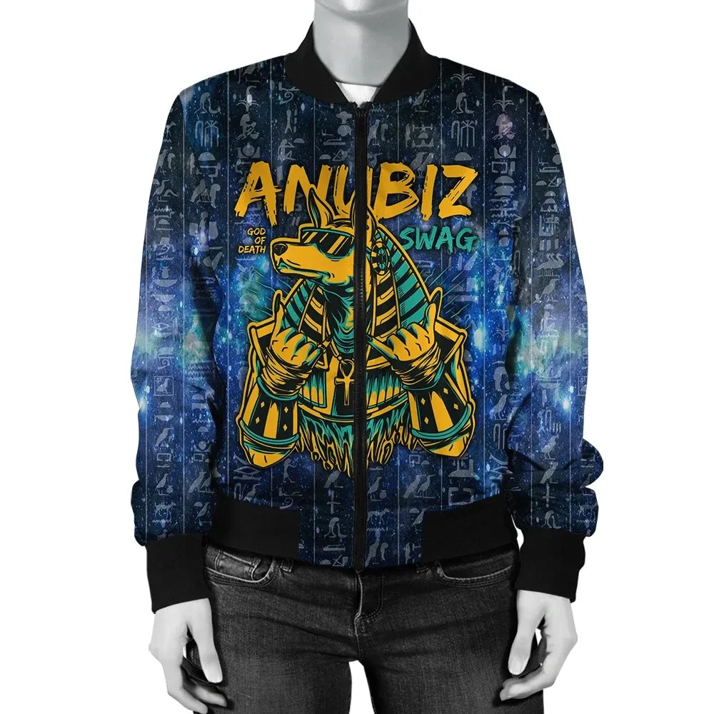 Egypt Anubis Galaxy Bomber Jacket