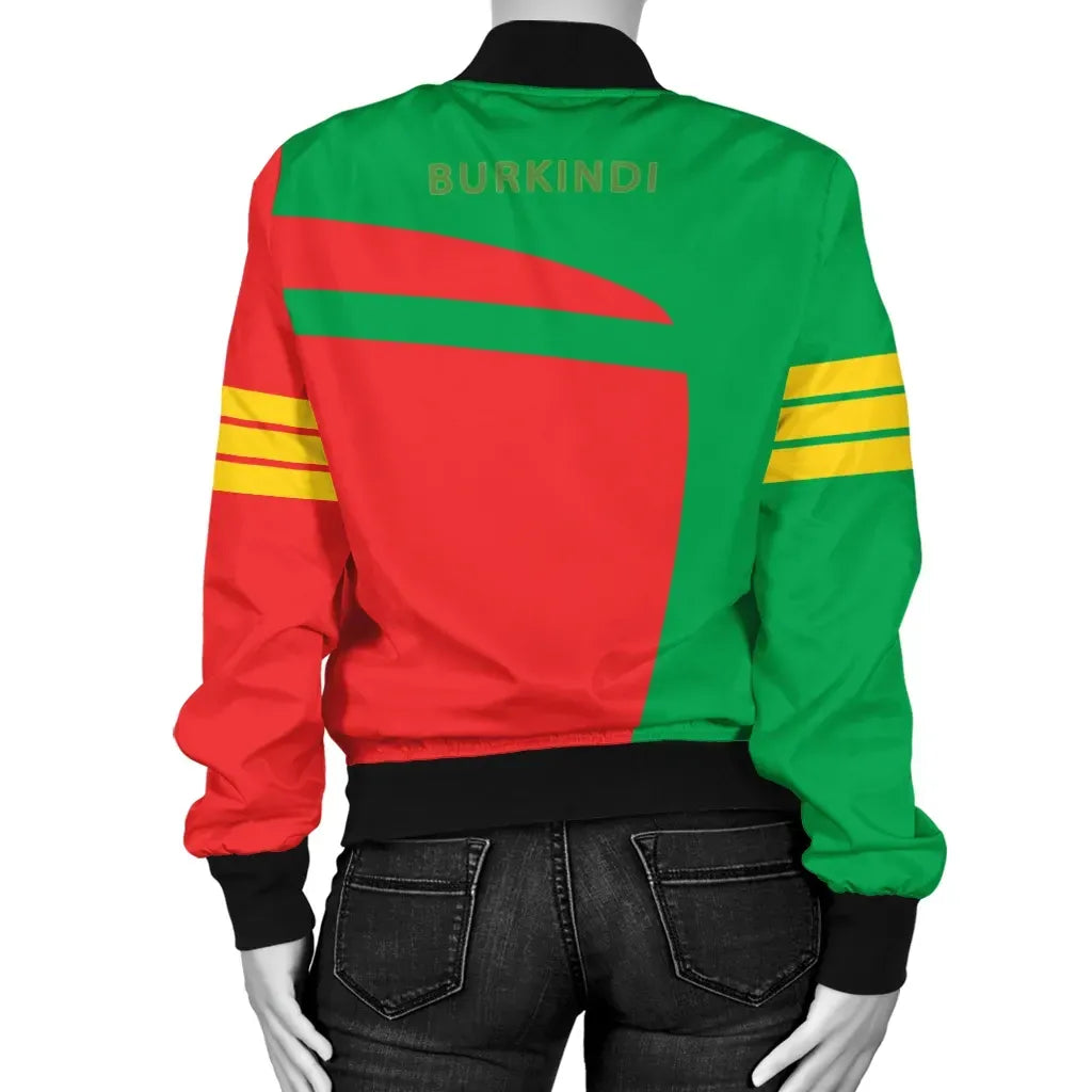 Burkina Faso Pride Burkindi Bomber Jacket - Sport Style