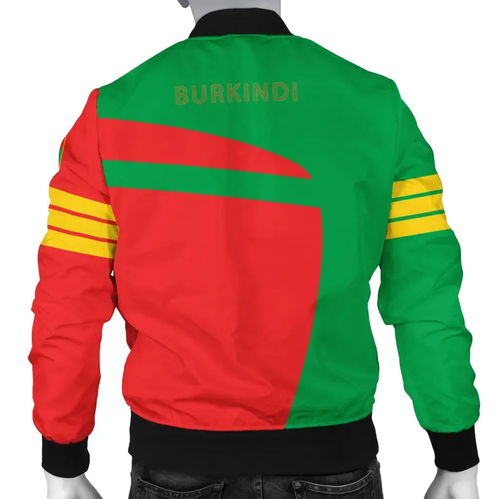 Burkina Faso Pride Burkindi Bomber Jacket - Sport Style