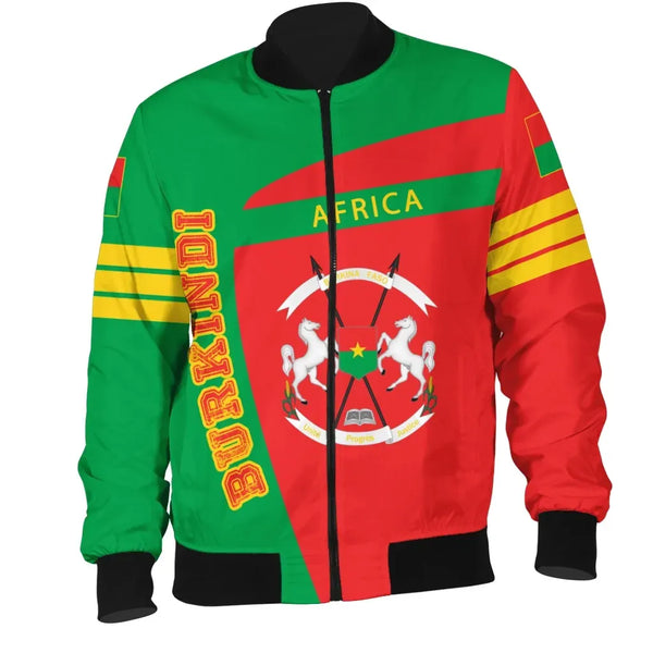 Burkina Faso Pride Burkindi Bomber Jacket - Sport Style